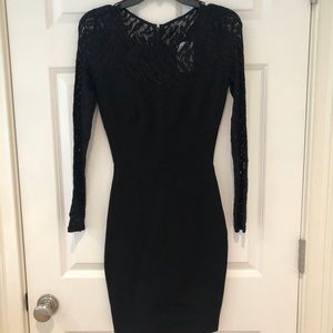 INTERMIX black bodycon dress - Size P - NWT